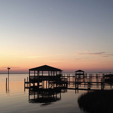 Sunset over Currituck Sound